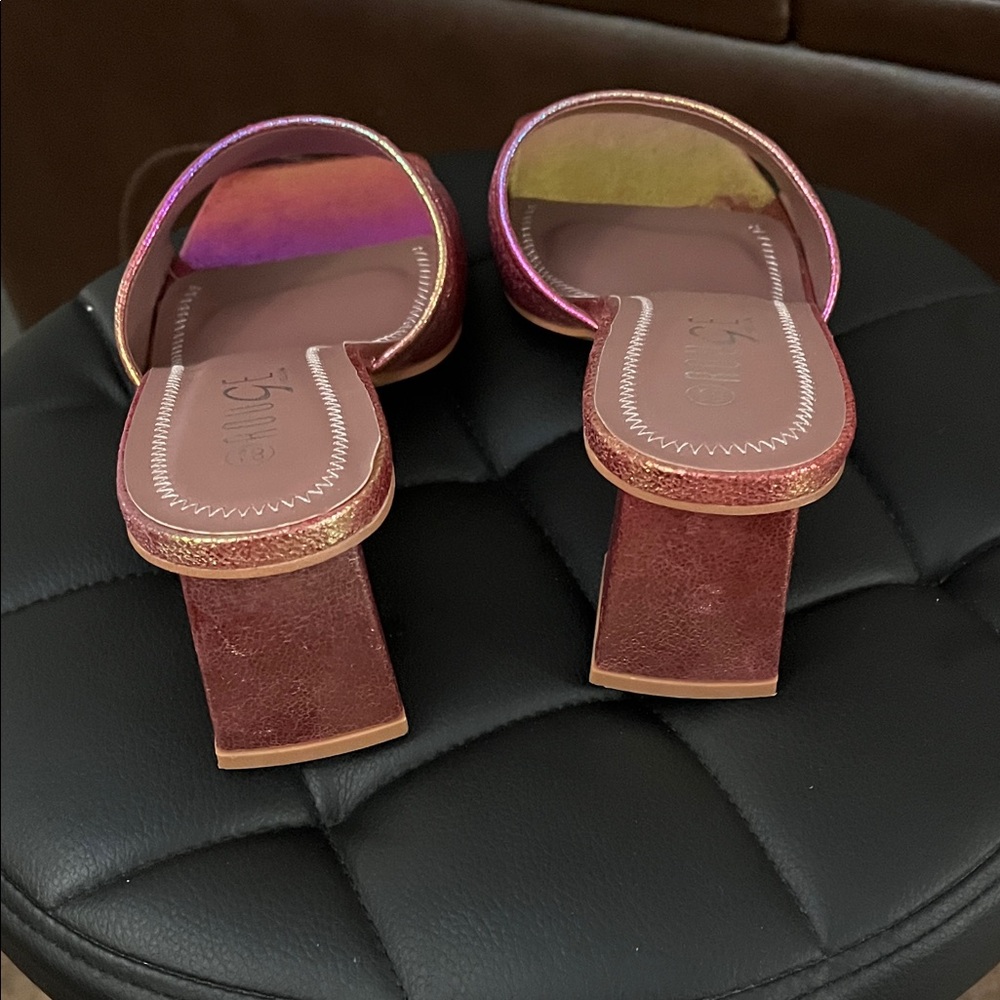 Rouge Helium Iridescent Mules - Picture 4 of 6